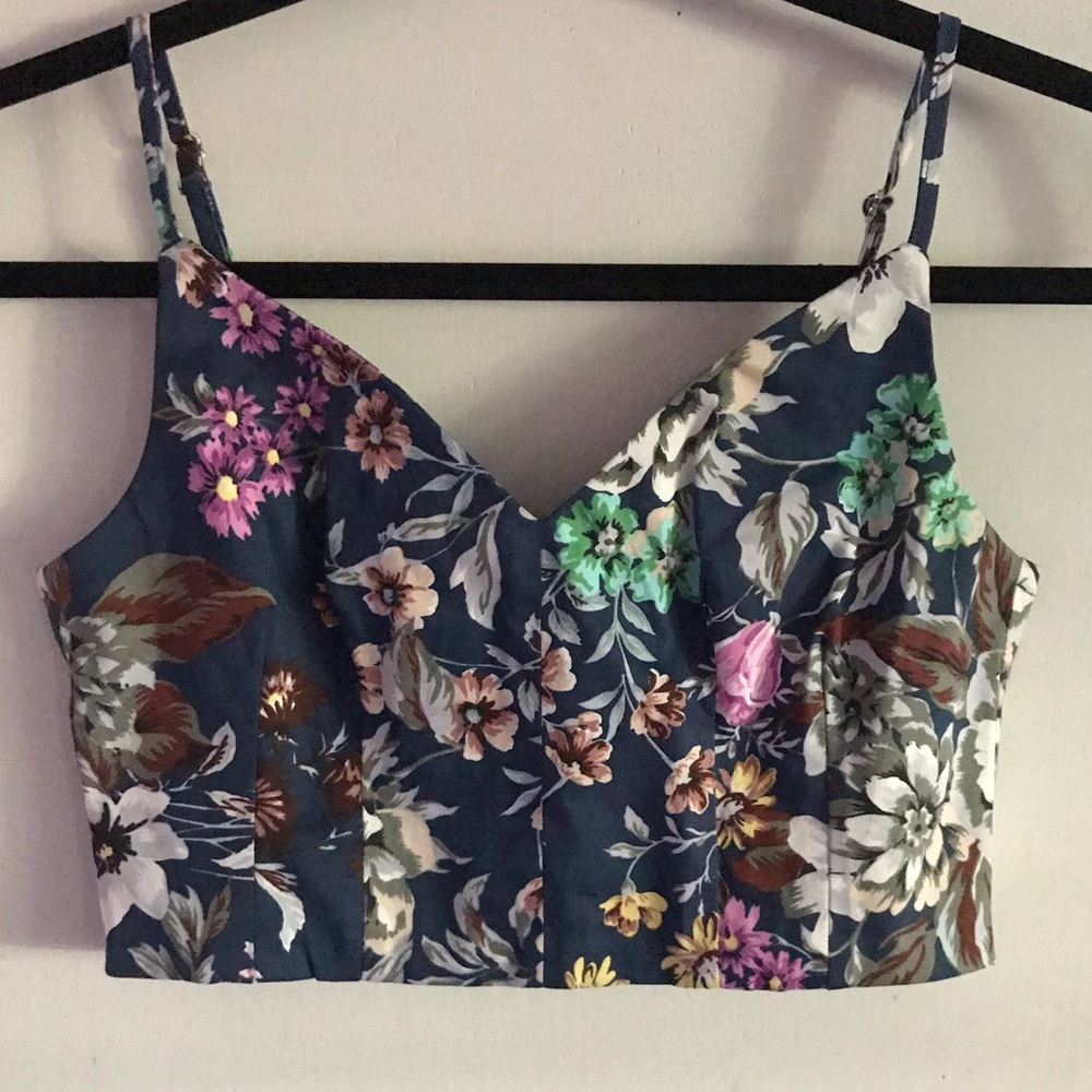 FLORAL CROP TOP